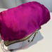 Christiana Luxurious vintage pure silk Clutch with Chain Handle and kiss lock