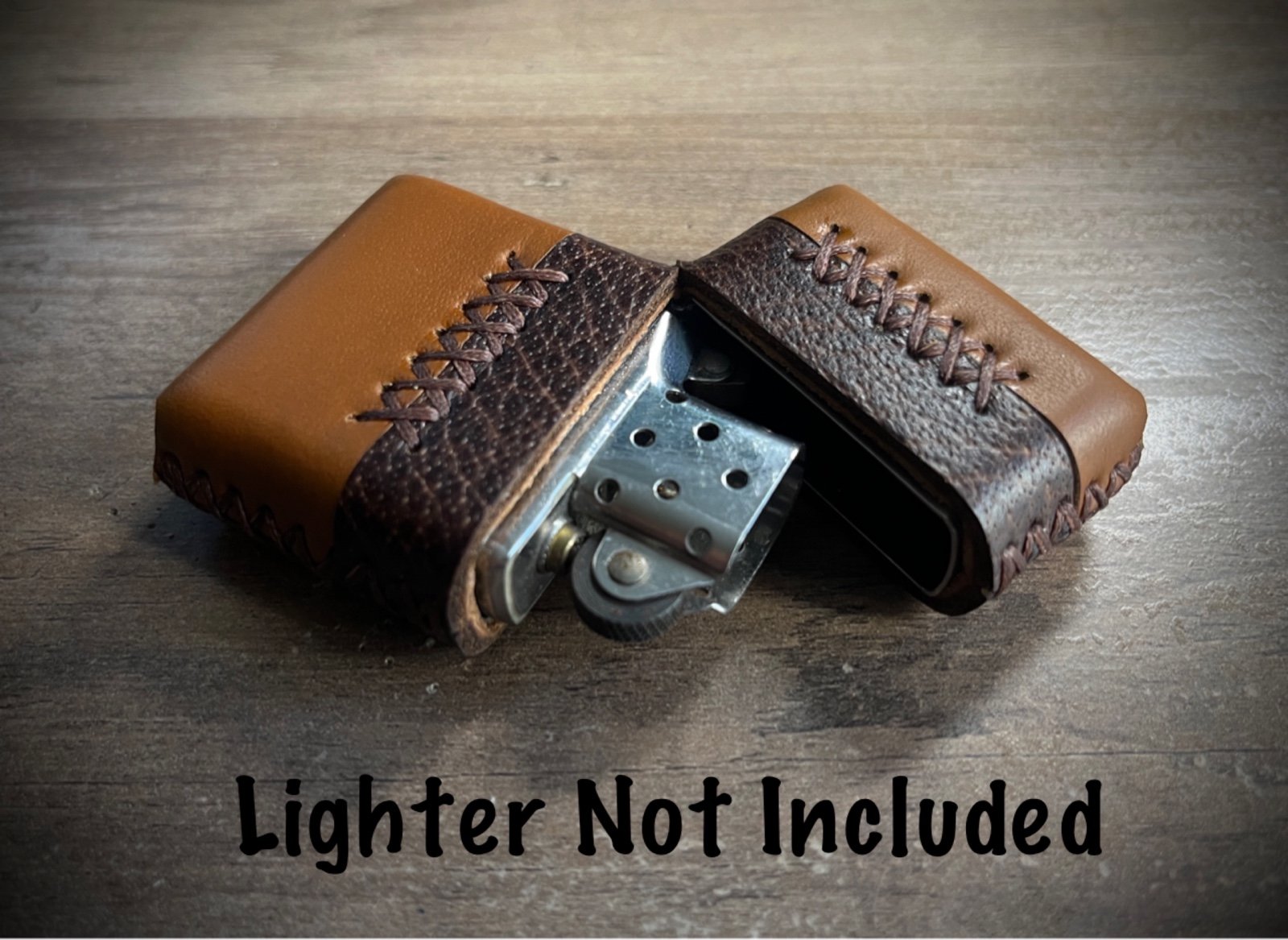 Genuine Leather Case for Zippo Lighter Standard Size (Made in USA)