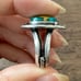 Vintage Native Gem Quality Turquoise Ring 925 Sterling Silver