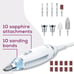Professional Portable Nail Drill Kit with 10 Sanding Bands