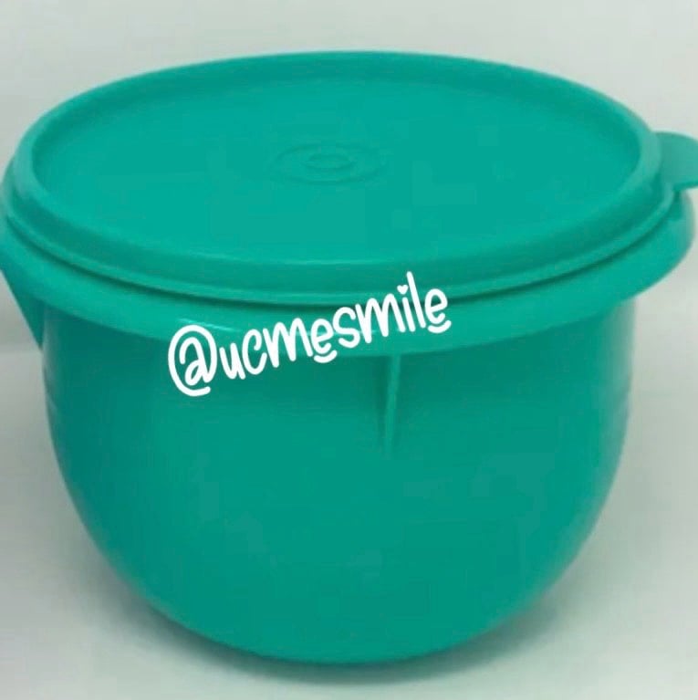 Tupperware Classic Flat Teal Green Bottom Mixing Bowl Set