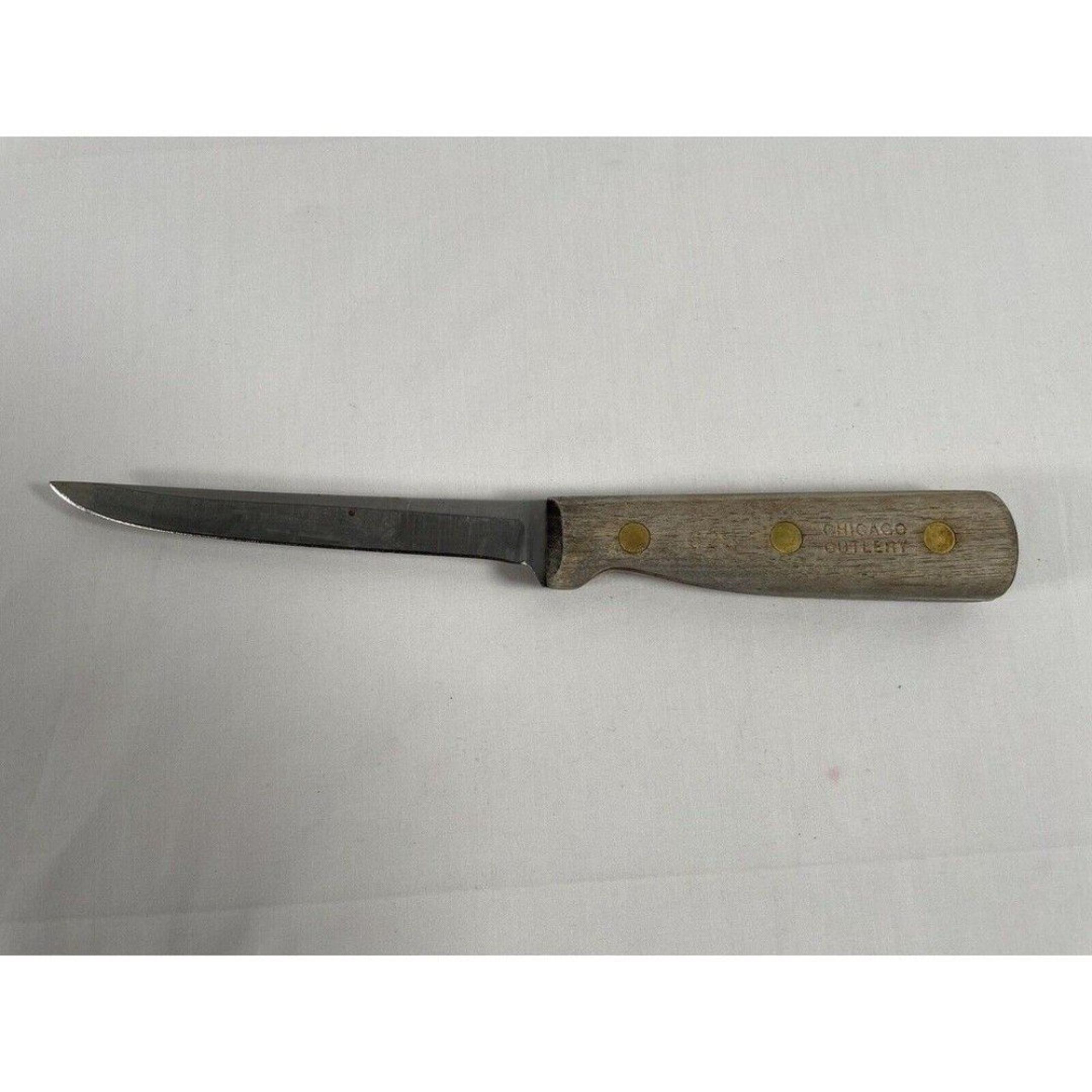 Vintage Chicago Cutlery 62S Boning Filet Utility Knife Knives 5" Blade ##69
