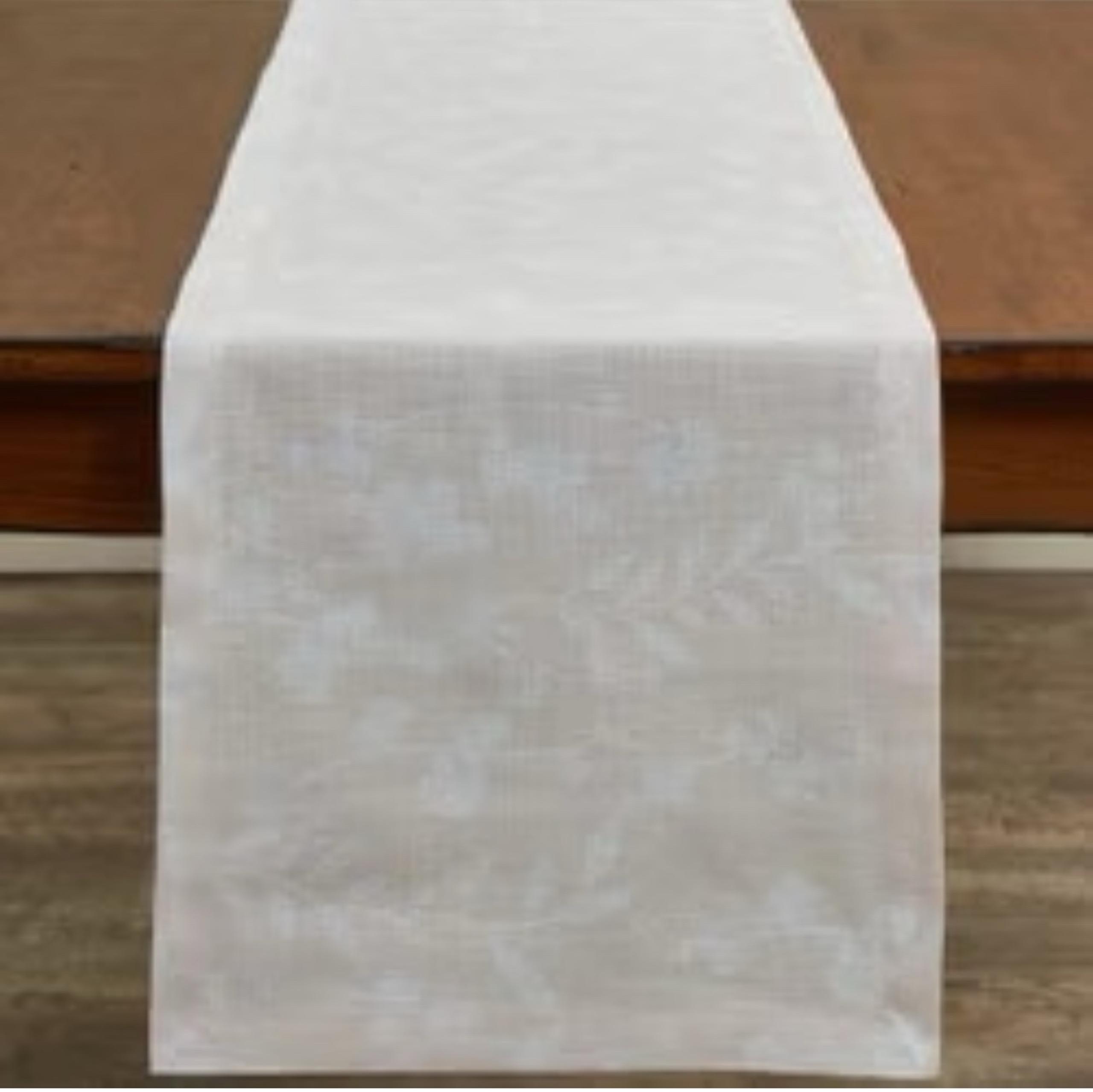 Blush pink/ White Table Runner - Floral Wedding Bridal