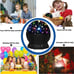 Star Projector 360 Degree Rotation - 4 LED Bulbs 16 Light Color Changing