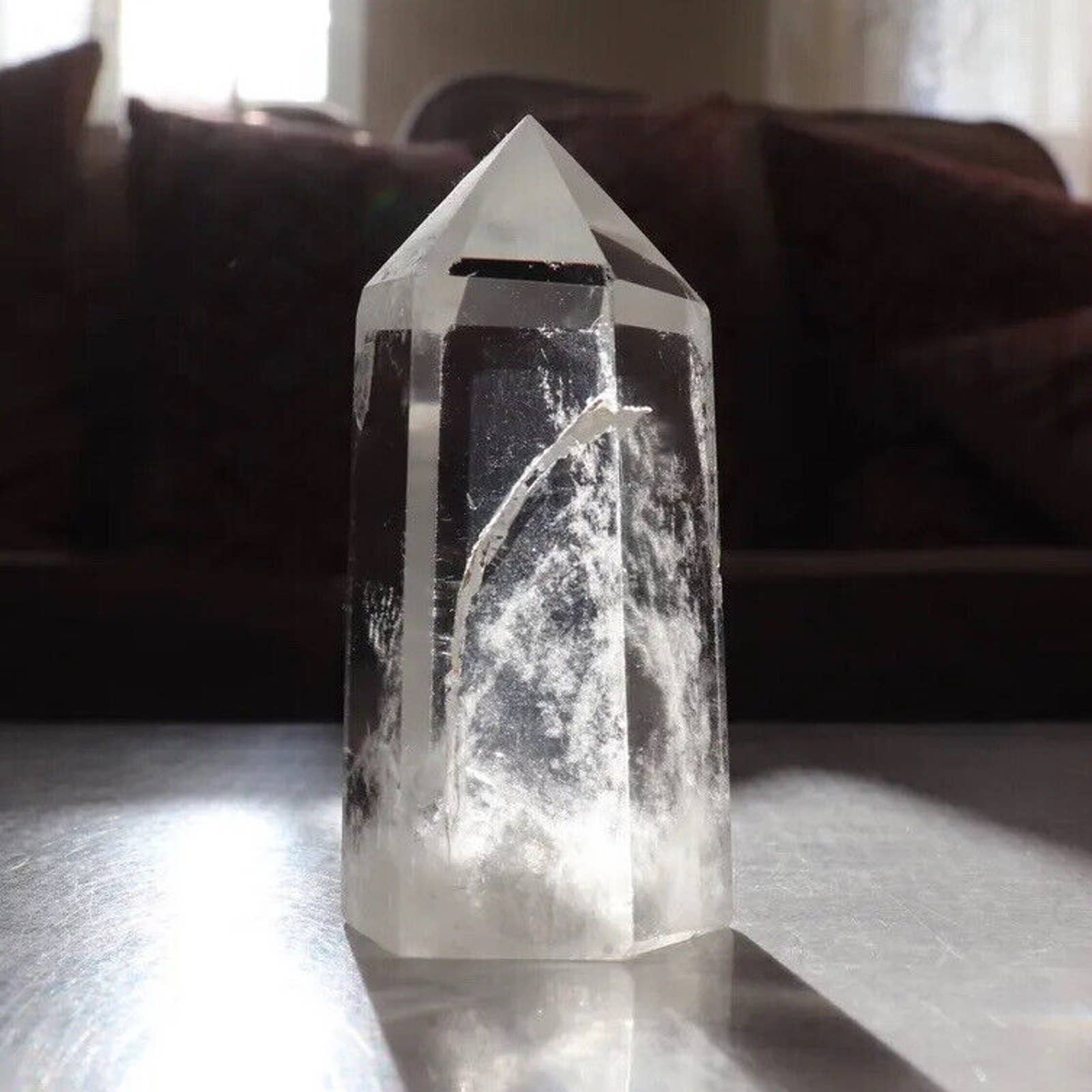 Natural Quartz Crystal Obelisk Point from Brazil Raw Rough Healing Specimen