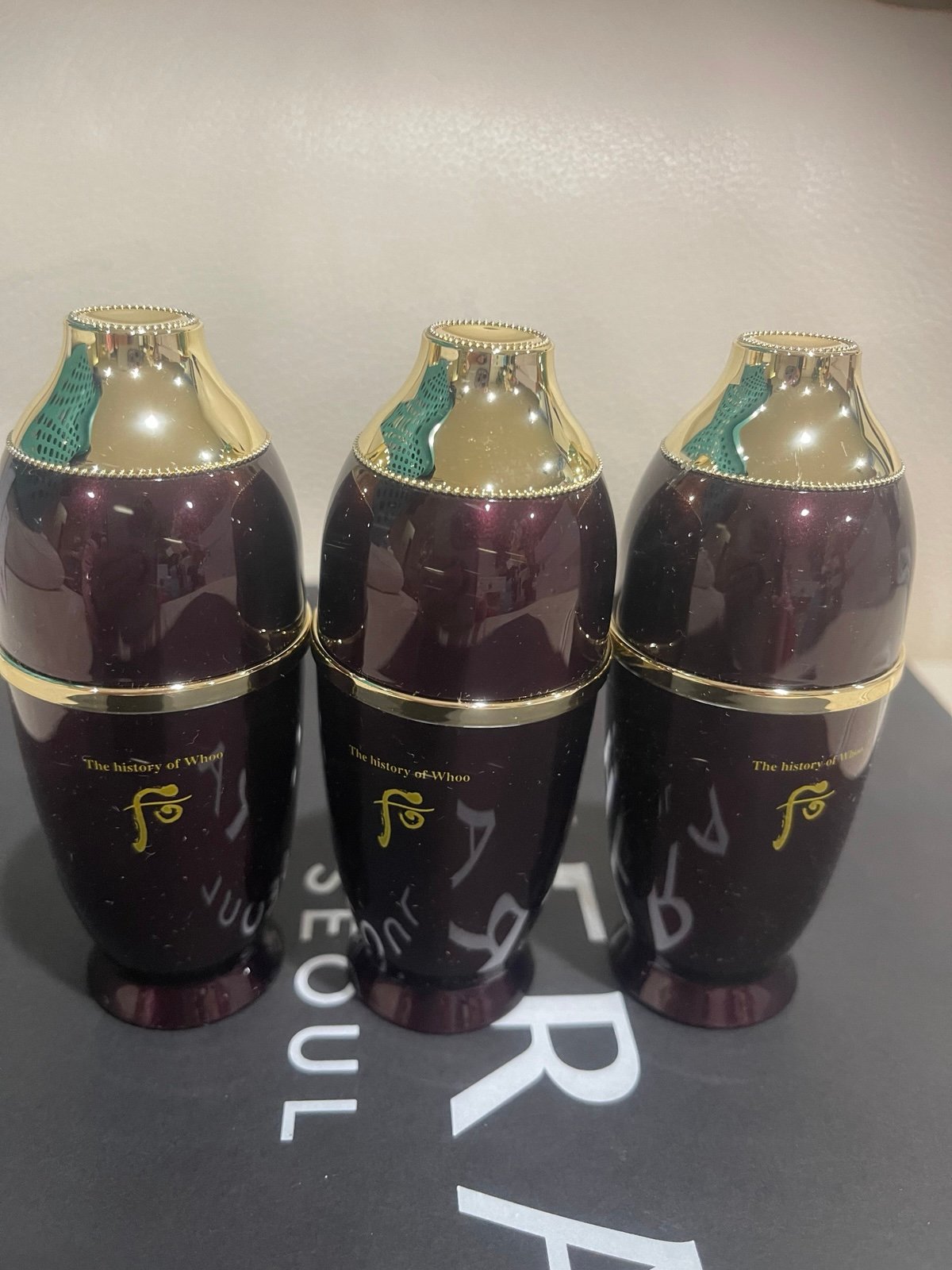 The history of Whoo Hwanyu Imperial Youth Essence 7ml x 3 each, Expired 2027