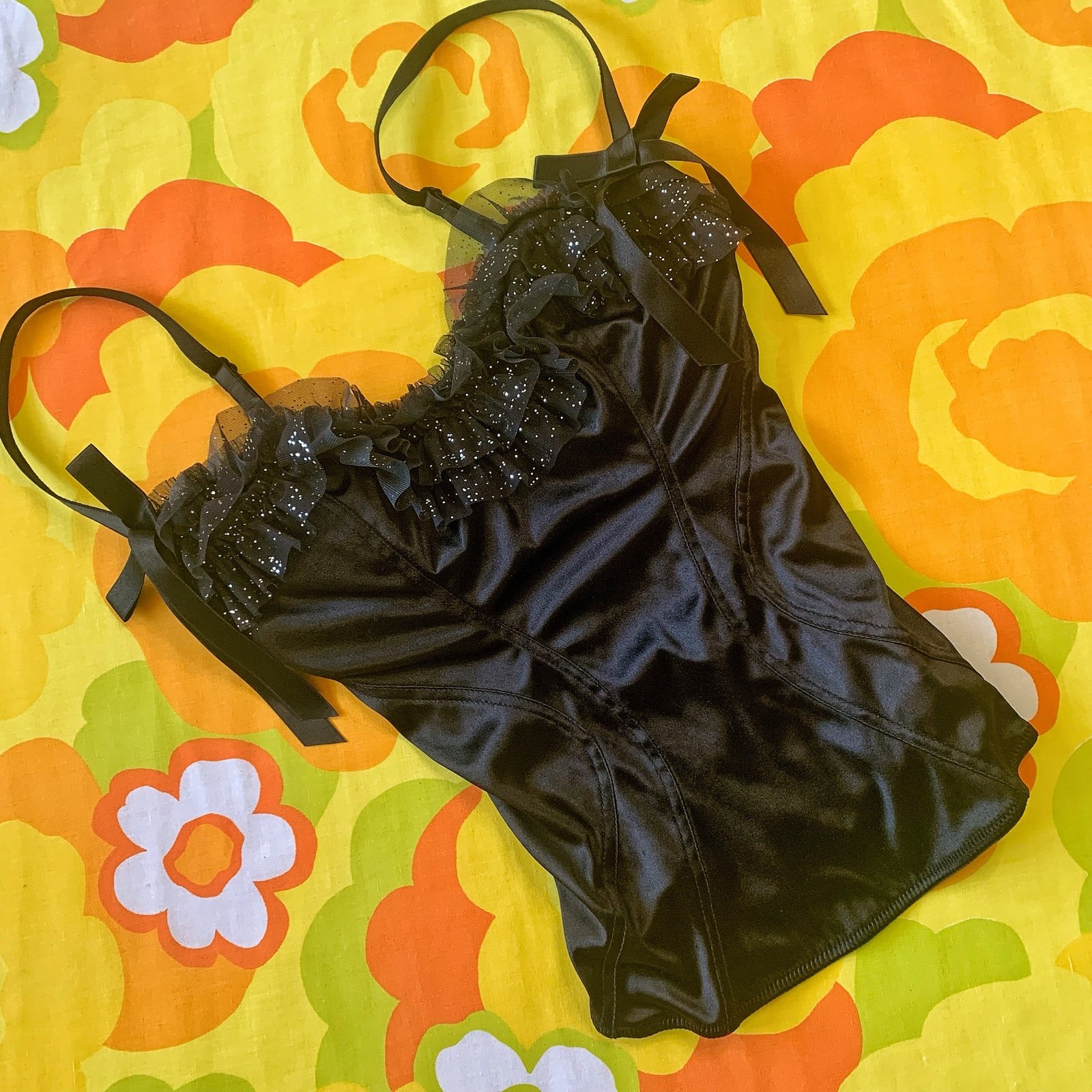 Y2K Victoria’s Secret Black Corset Bustier Top