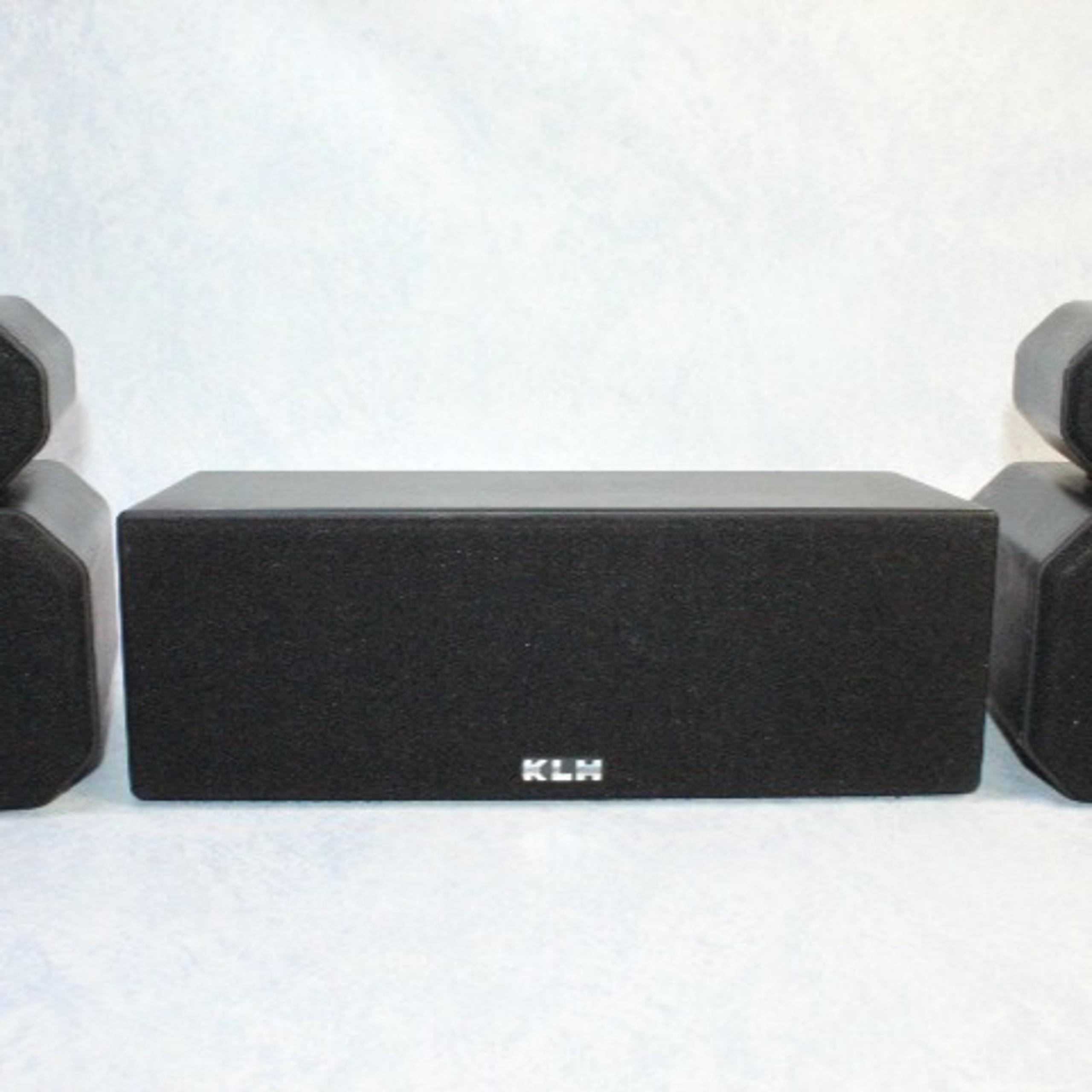 (2x) KLH 8S & (1x) 10C Center Channel Satellite Surround Sound Speakers