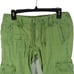 Vintage American Eagle Womens Cargo Pants Capri Green Hiking Camping Travel 30