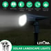 4PCS LED Solar Landscape Spotlights Outdoor Lights Garden Pathway Lawn Wall Lamp
