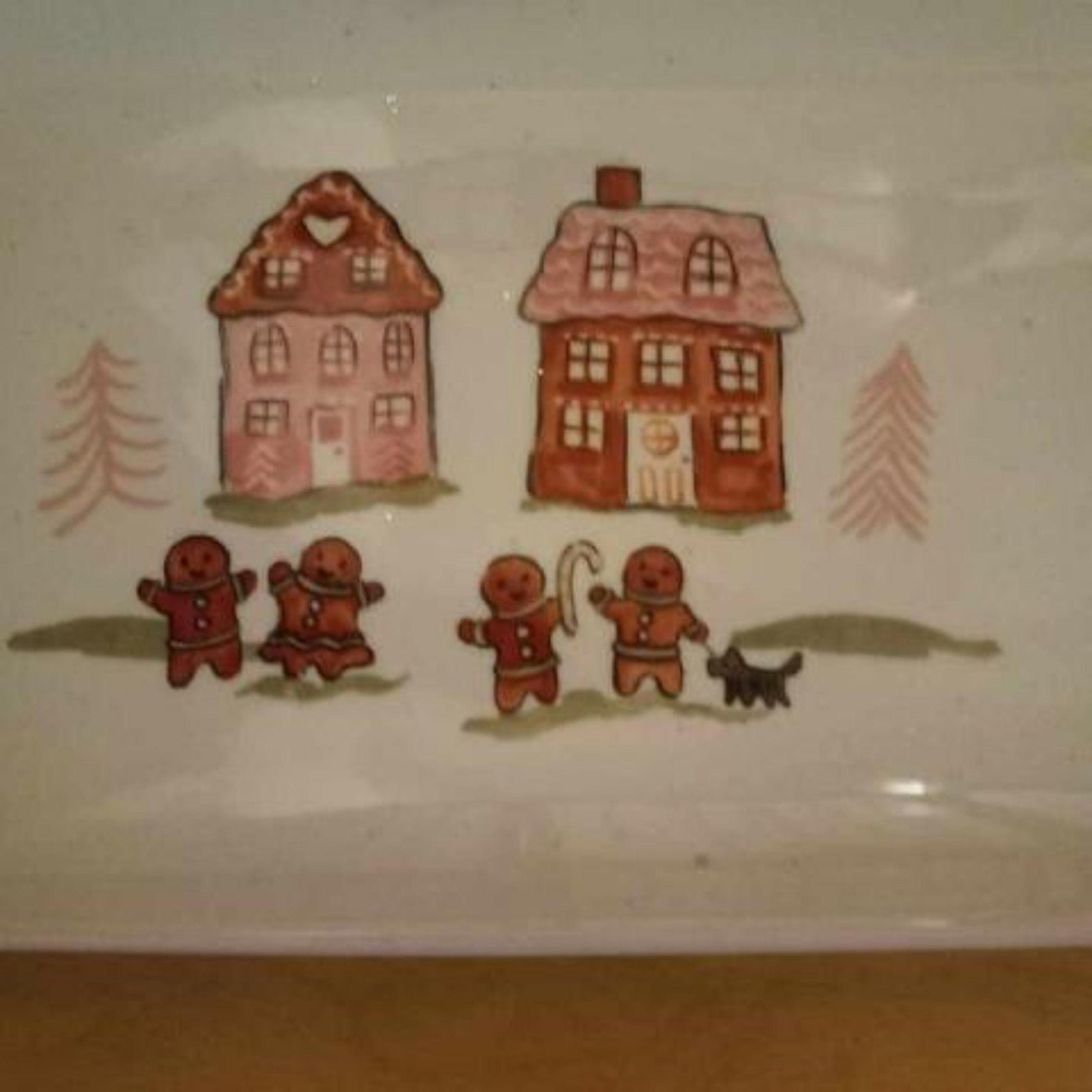 Pastel Gingerbread platter