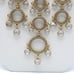 SHOW STOPPER VINTAGE GOLDETTE CLEAR GLASS CRYSTAL FESTOON BIB COLLAR NECKLACE