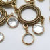 SHOW STOPPER VINTAGE GOLDETTE CLEAR GLASS CRYSTAL FESTOON BIB COLLAR NECKLACE