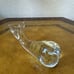 Fenton Clear Art Glass Whale Paperweight Figurine Figure Mammal Animal Vintage