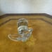 Fenton Clear Art Glass Whale Paperweight Figurine Figure Mammal Animal Vintage
