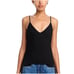 RAG & BONE WOMENS SMALL IRINA VEE CAMI STRETCH JERSEY KNIT TANK TOP BLACK