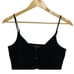 RAG & BONE WOMENS SMALL IRINA VEE CAMI STRETCH JERSEY KNIT TANK TOP BLACK