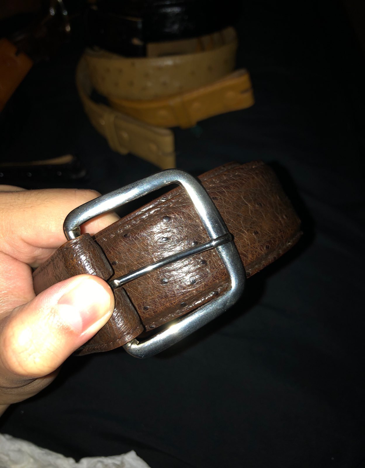 Ostrich belt
