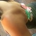 Vintage Green Halter Top Womens Size S Multi-Color Floral Shirt TShirt