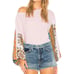 Free People Blossom Thermal Shirt in Rose Pink