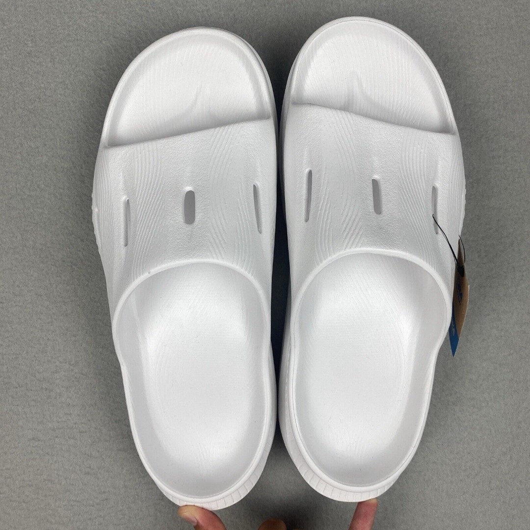 Hoka Unisex Ora Recovery Slide 3 Sandals White 1135061 Mens Size 10 Womens 12