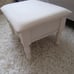 Home Furnishing Footstool with Storage cover White