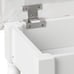 Home Furnishing Footstool with Storage cover White