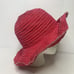 Wallaroo Petite Scrunchie women’s Panama Sun hat Pink White Polka Dot UPF 50+