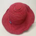 Wallaroo Petite Scrunchie women’s Panama Sun hat Pink White Polka Dot UPF 50+