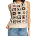 Design History Knit and Crocheted Sleeveless Sweater Vest Large