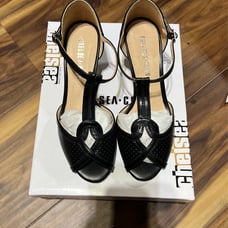 Chelsea Crew Nancy Women's T-Strap Heels Black 5