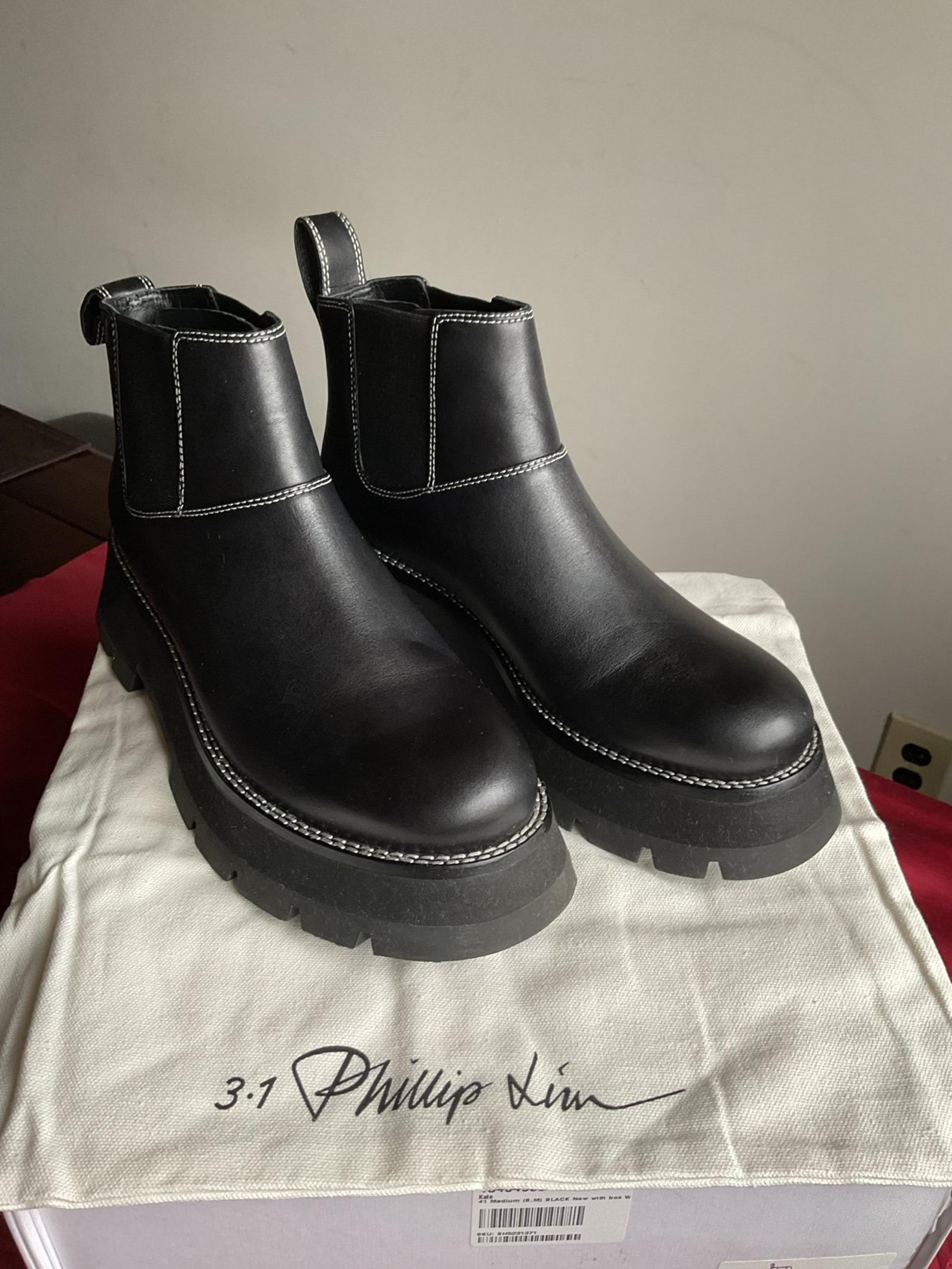 3.1 Philip Lim short lug sole combat boots