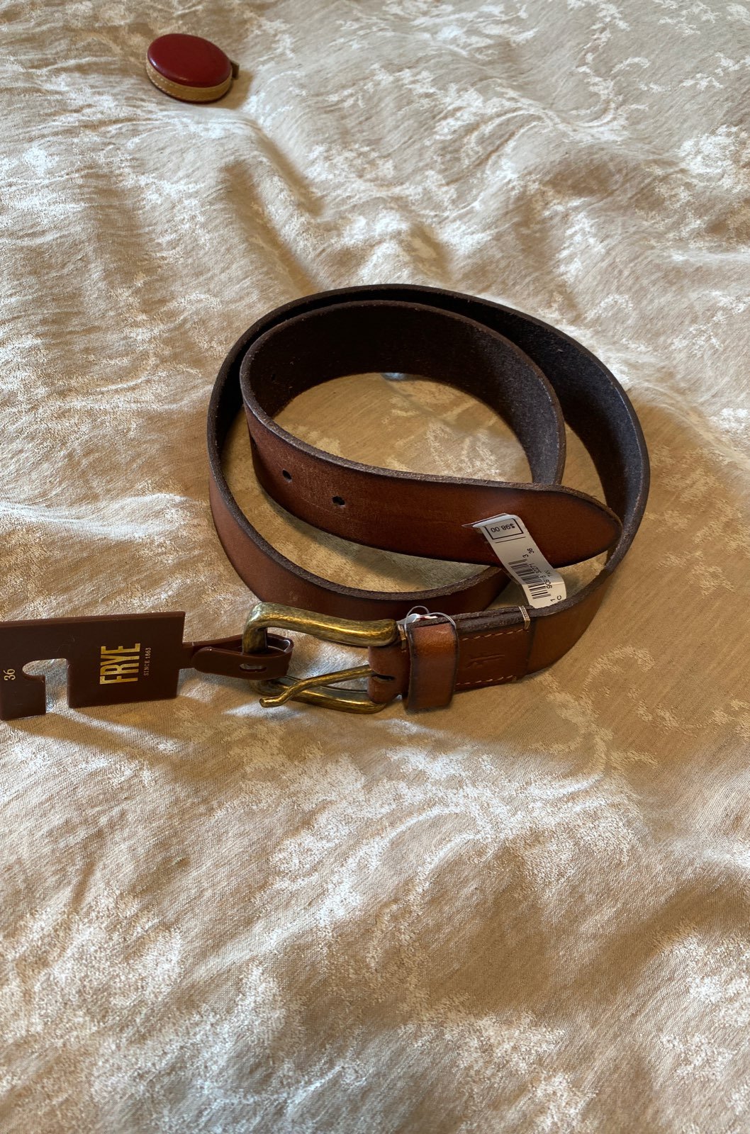 Frye Leather Belt NWT 36