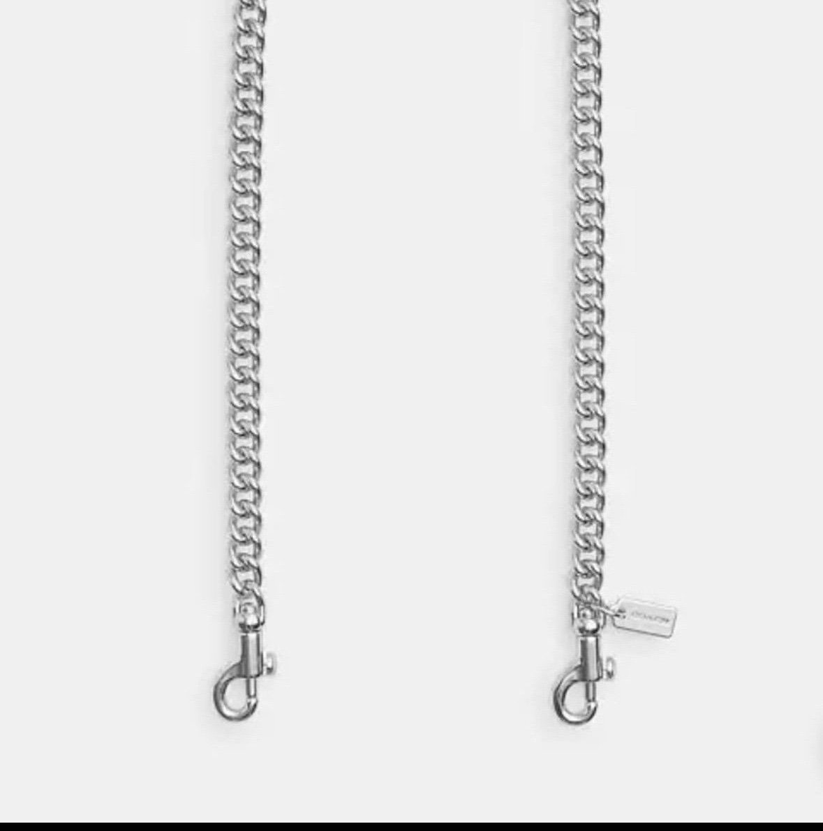 Coach silver chain Bag strap 46