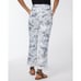 Chicos Linen Blend Palms Rolled Hem Crops Pant Women 10 NWT Pocket Elastic waist