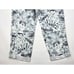 Chicos Linen Blend Palms Rolled Hem Crops Pant Women 10 NWT Pocket Elastic waist