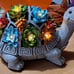 Solar Garden Outdoor Statues Turtle with Succulent and 7 LED Lights