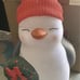 30 in Penguin With Wreath blowmold