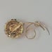 Vintage Gold-Tone Rhinestone Floral Brooch Pin Jewelry Accessory