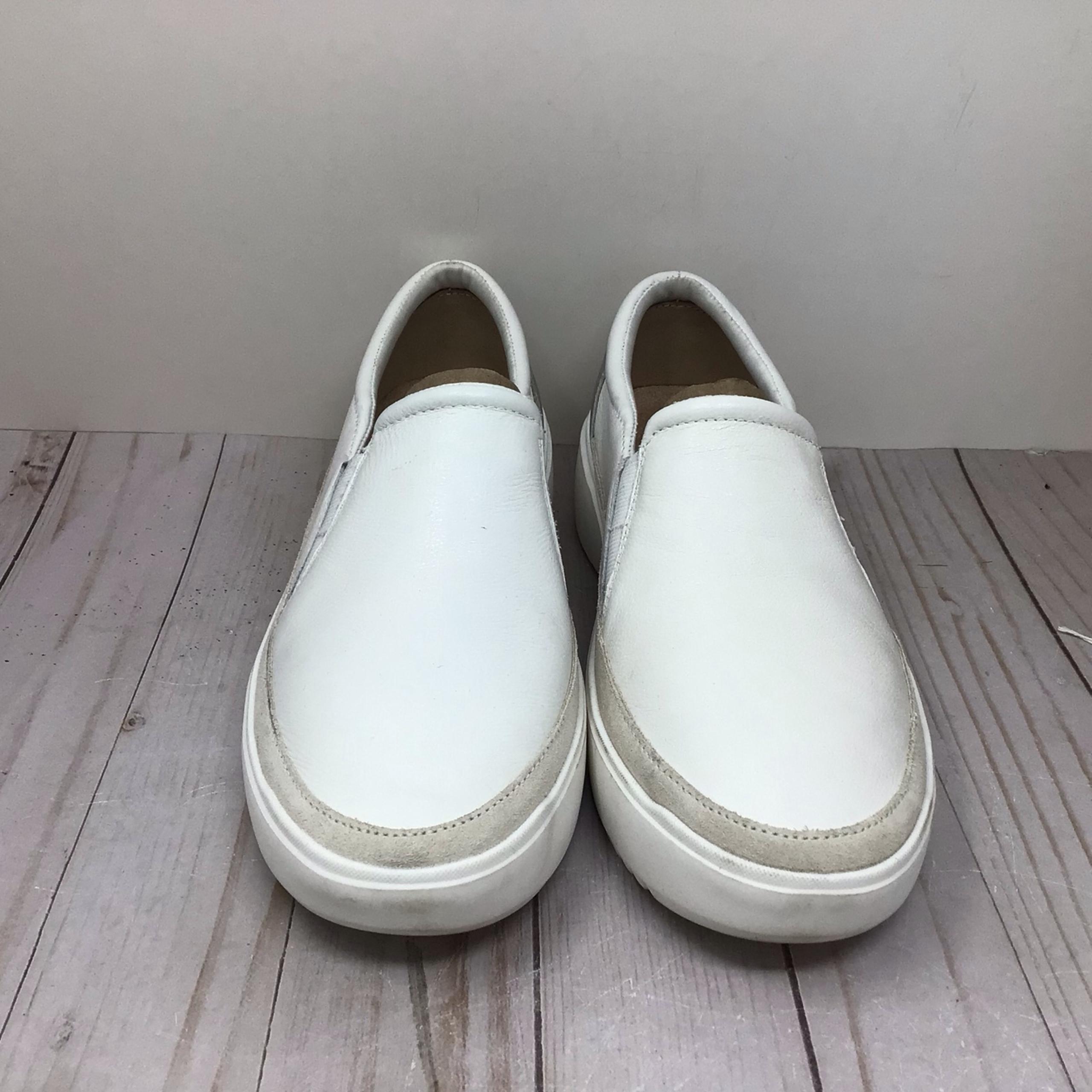 Vionic Womens Kearney Slip On Loafer White Silver Metallic Size 8 Arch #00983