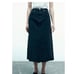 NWT Zara ZW the denim skirt ink blue