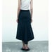 NWT Zara ZW the denim skirt ink blue
