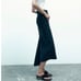 NWT Zara ZW the denim skirt ink blue