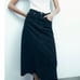 NWT Zara ZW the denim skirt ink blue
