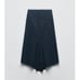 NWT Zara ZW the denim skirt ink blue