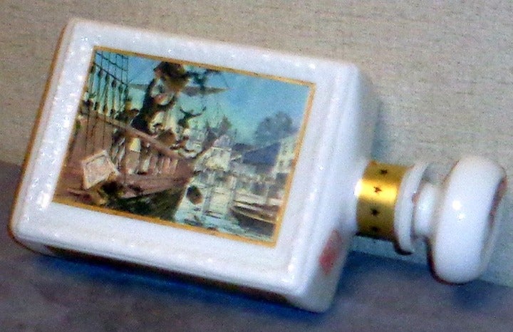 Vintage J. W. Dant Decanter Flask Boston Tea Party