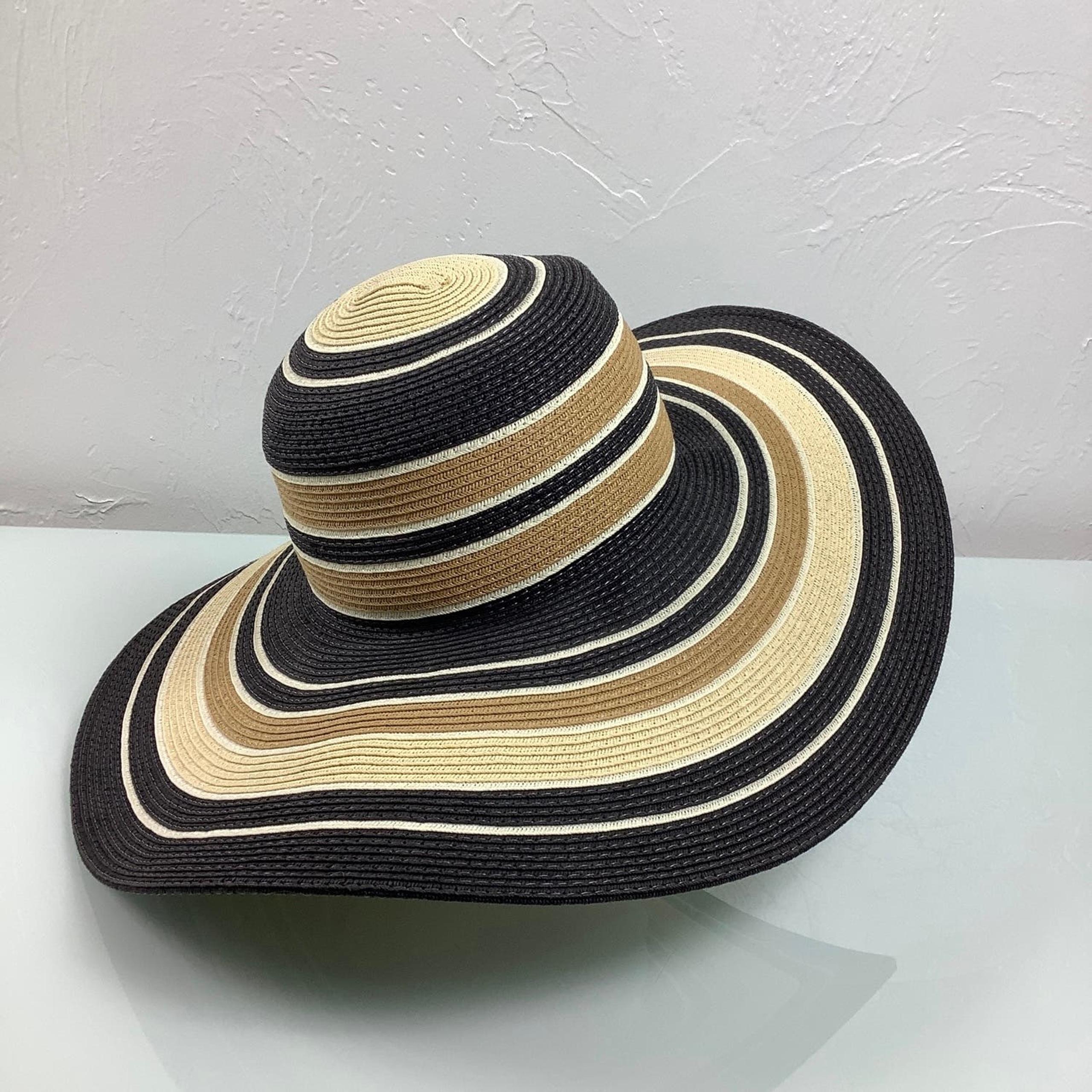 Doreman Pacific Wide Brin Multicolor Straw Hat size OSFM EUC