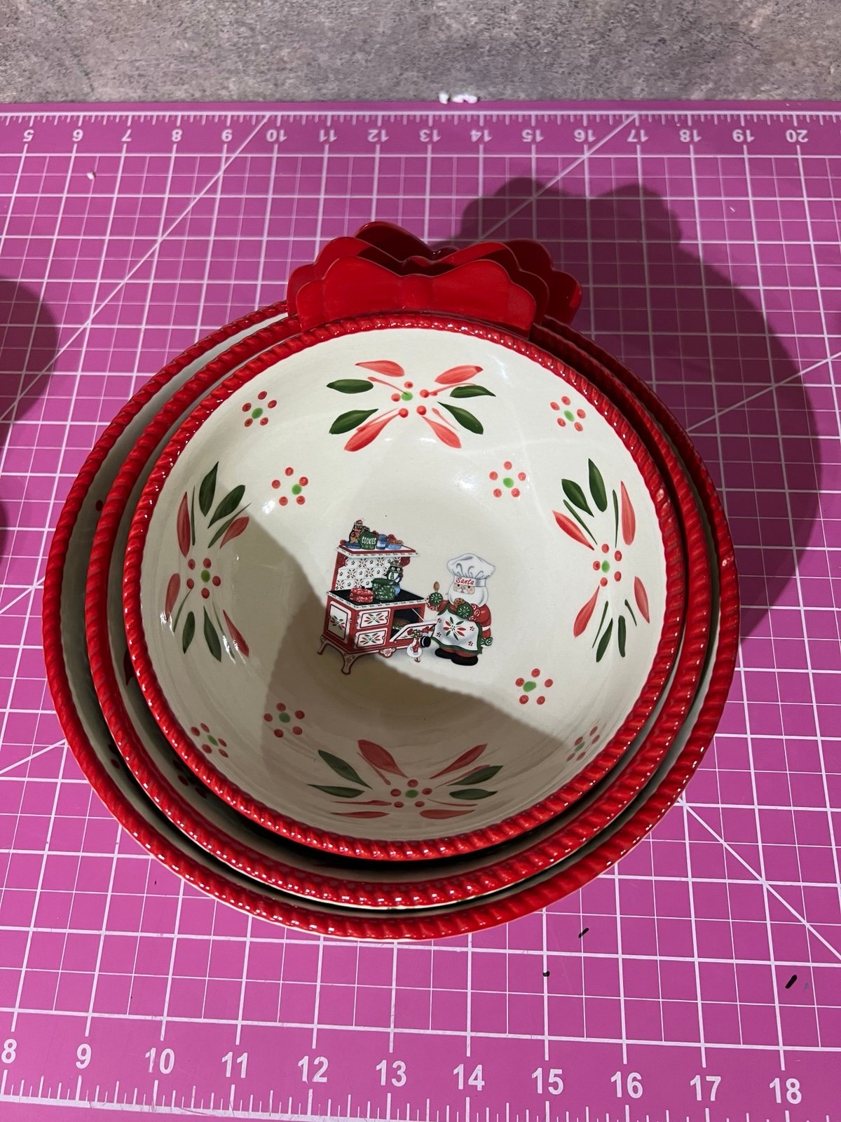 Temptations Holiday figural ornament bowls