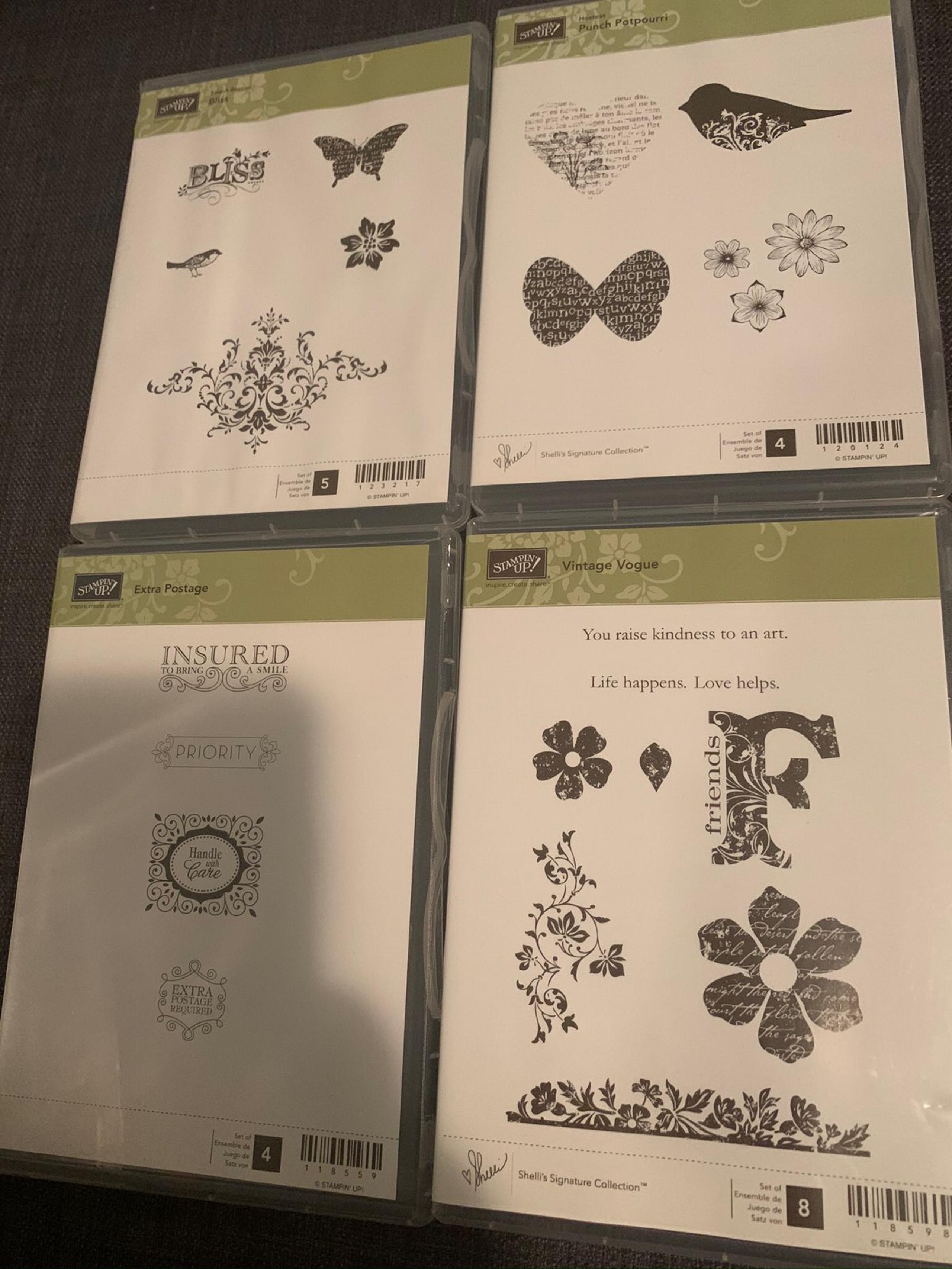 Stampin Up 4 NEW Stamp Sets-Vintage Vogu