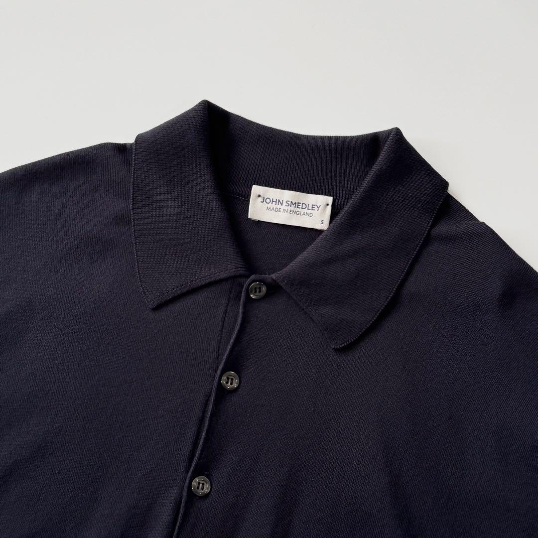 JOHN SMEDLEY John Smedley Sea Island Cotton Knit Polo